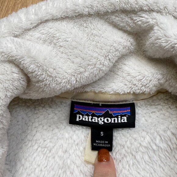 Patagonia Womens White Snap T Fleece Pullover Jacket Size S - Picture 4 of 6